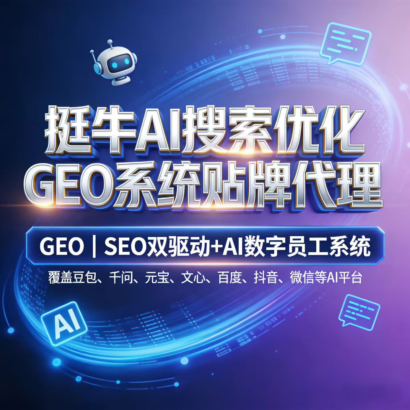 挺牛AI搜索优化GEO系统OEM贴牌代理